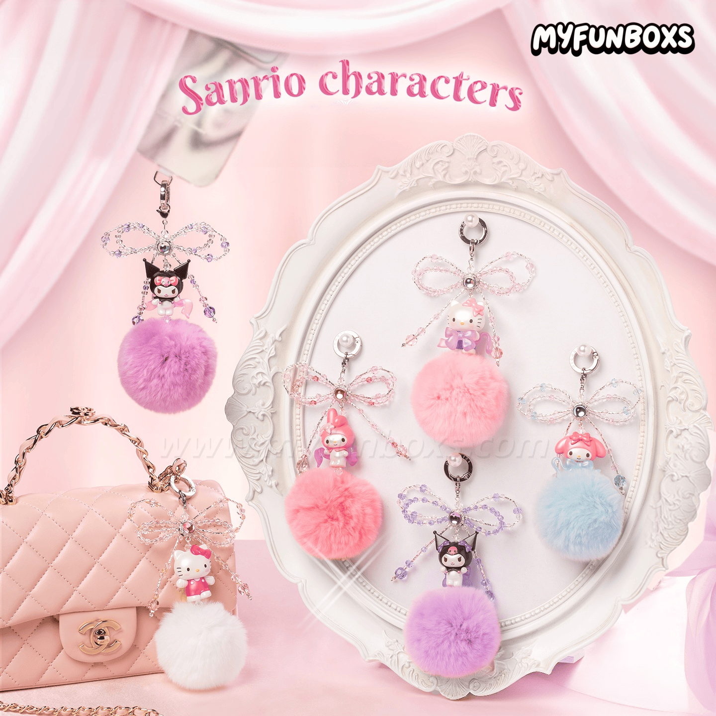 Sanrio Love Bow Series phone strap mini blind box