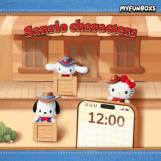 Sanrio Western Cowboy Crew sticky mini figure blind box