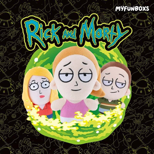 Rick and Morty posable plush bag charm