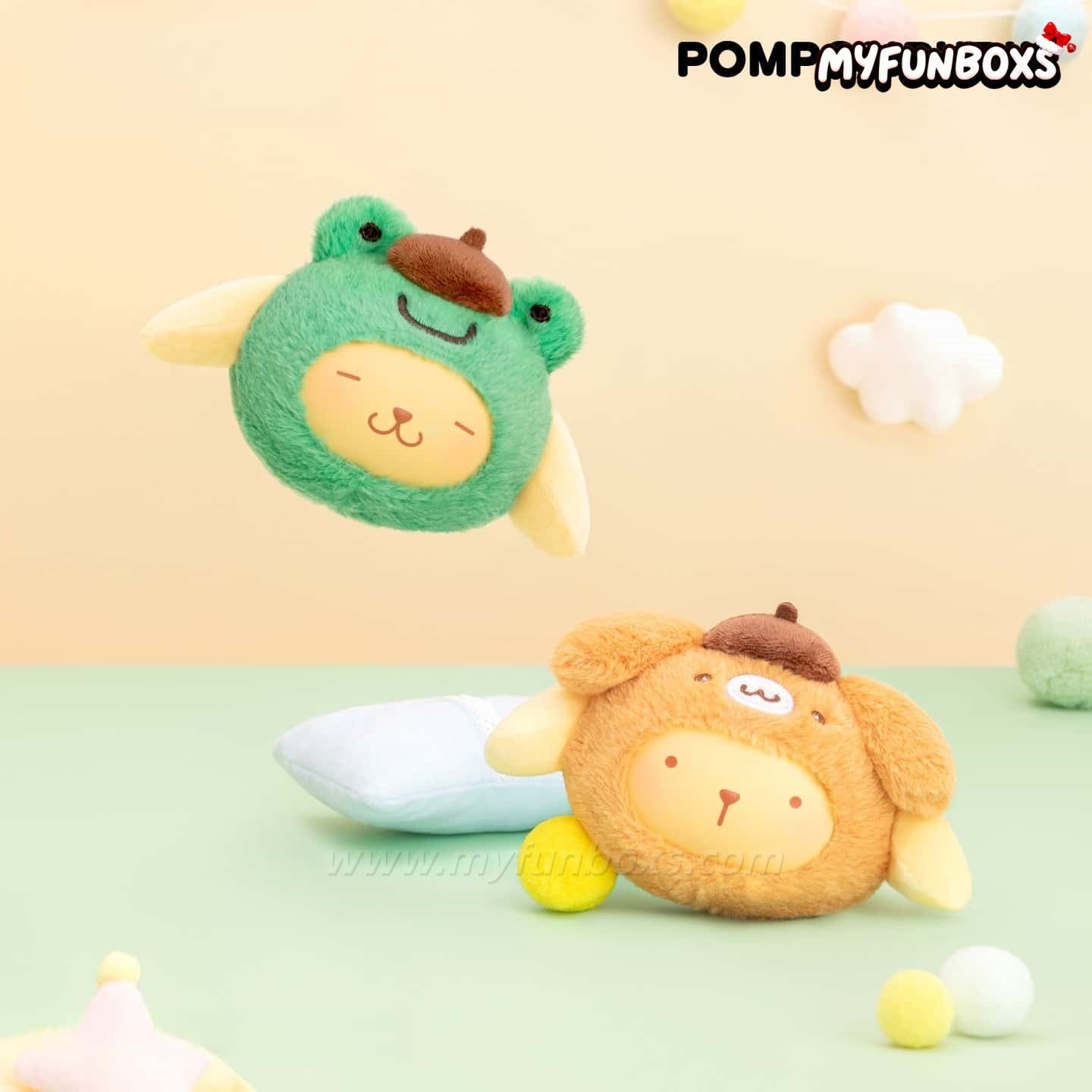 SANRI0 Pompompurin Good Friends Series Plush Pendant Blind Box