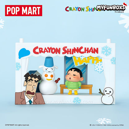 POP MART Crayon Shin-chan Life Theatre Series Scene Figure Blind Box (Whole Set Opened)