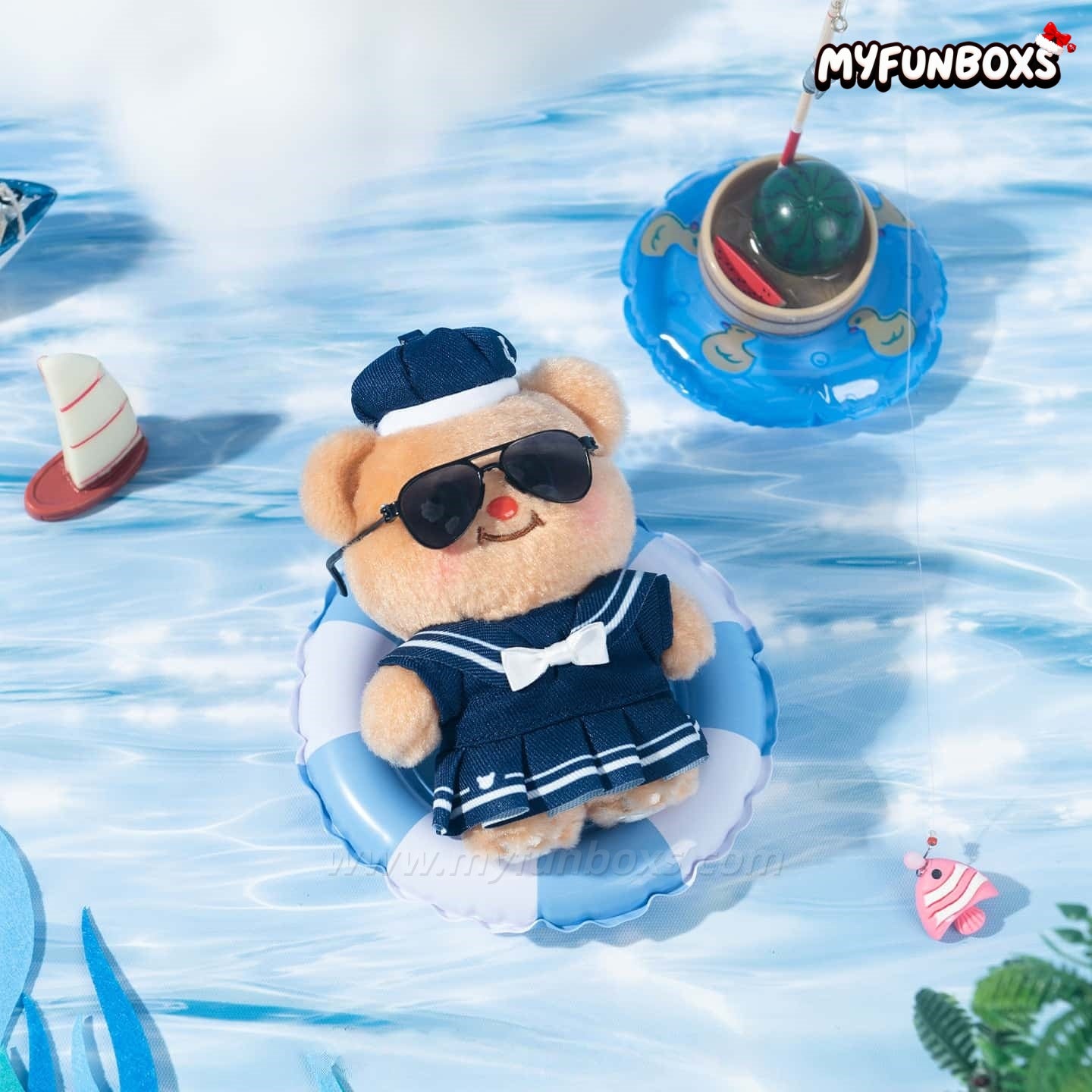 Butterbear Sailor Outfit Plush Keychain