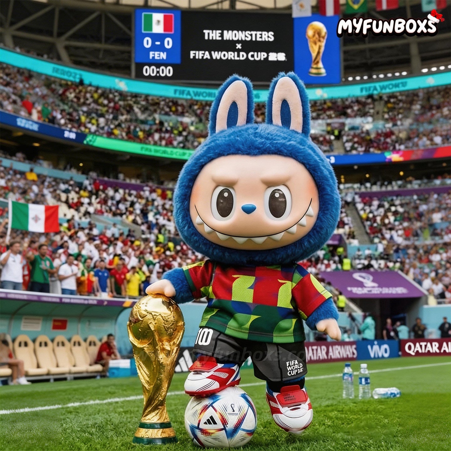 THE MONSTERS × FIFA SERIES-Catch the Win Vinyl Plush Doll(PRE-ORDER)