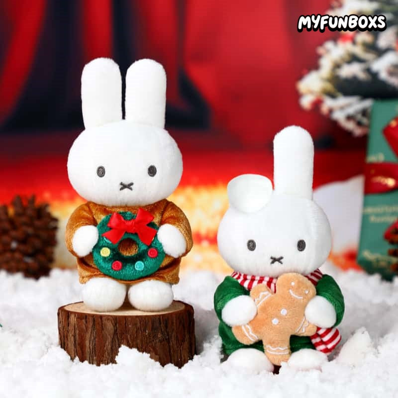 Miffy Christmas Winter Series plush keychain blind box