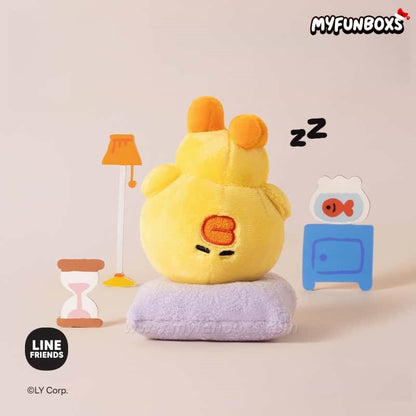 LINE FRIENDS Brown Ordinary Days Plush Keychain Blind Box