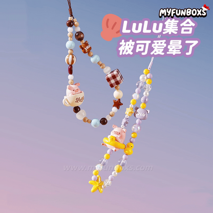 LuLu the Piggy Sunset Beach Series Phone Strap Blind Box