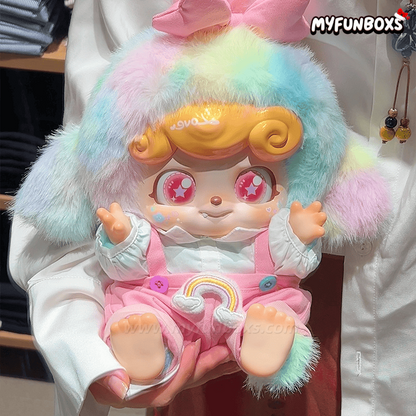Q kid Rainbow Candy Puppy Series 400% Plush Doll