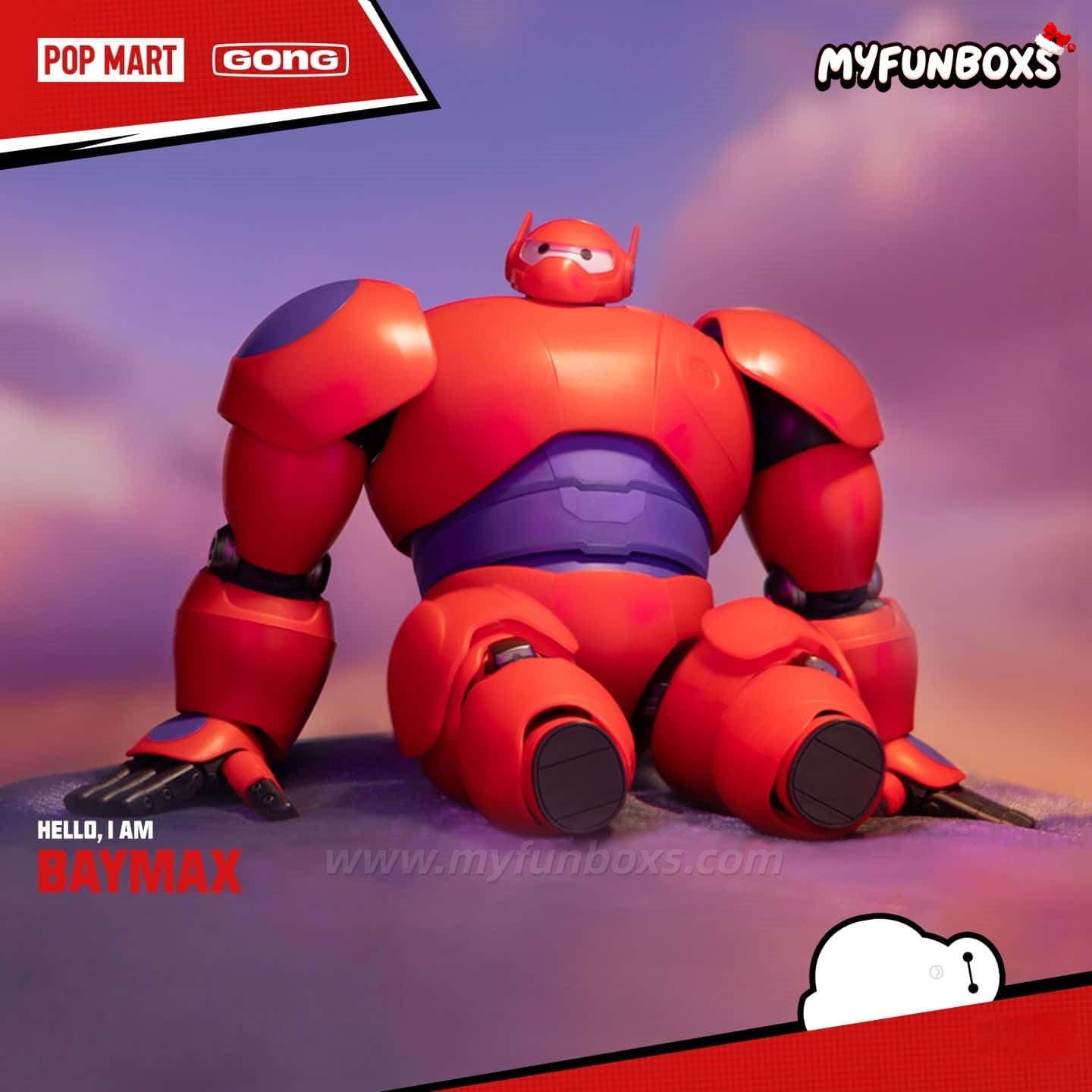 GONG Studio Big Hero 6 Baymax Buildable Articulated Model Kit (18cm)