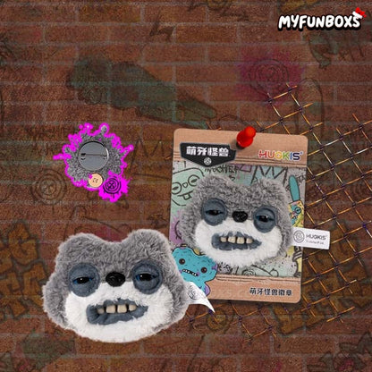 HUGKIS × Fuggler Plush Pin Badge
