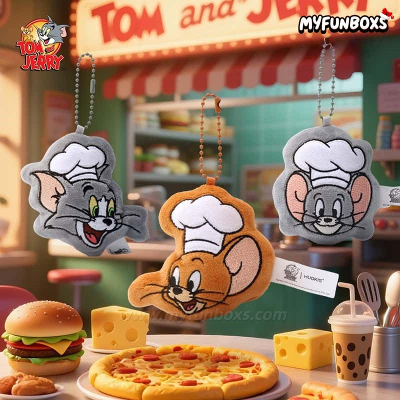 Tom and Jerry Food House Series Plush Fridge Magnet Blind Bag