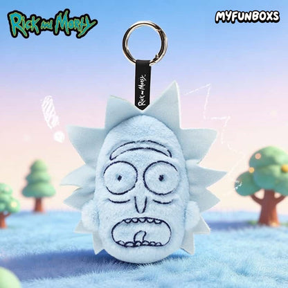 Rick and Morty Monochrome Universe series plush keychain