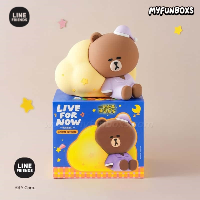 LINE FRIENDS Brown Bear tap night light