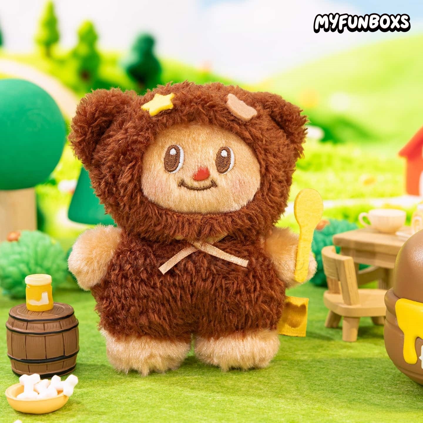 Butterbear Mini Series Plush Keychain