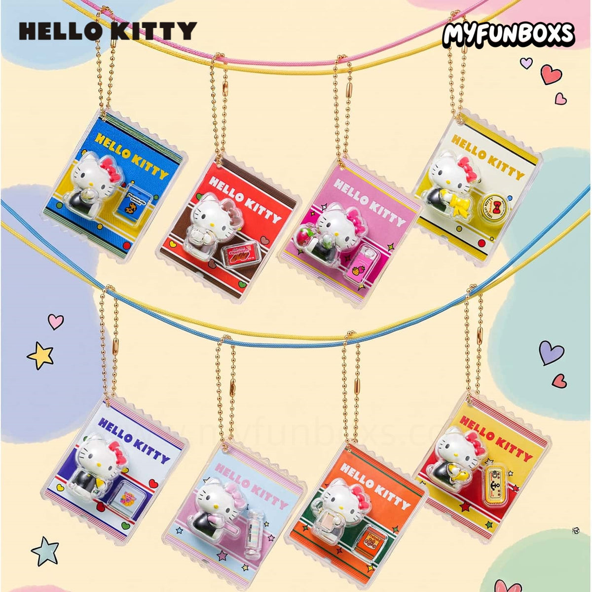 Hello Kitty Pocket Shop Series Miniature Hanging Card Blind Box