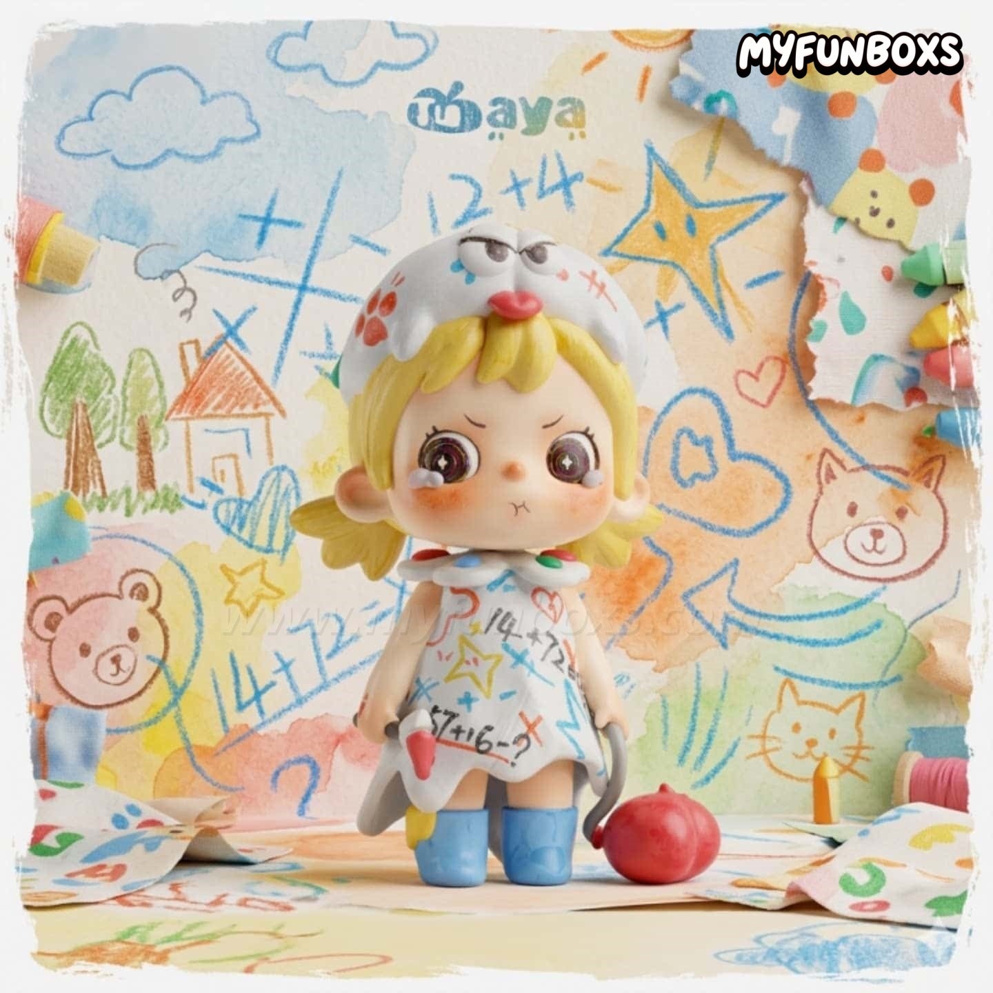 POP JOY TUAYA Graffiti Diary Series vinyl figure blind box