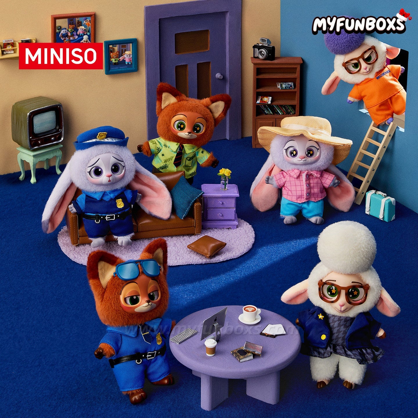 Miniso Zootopia Vinyl Plush Pendant Mystery Blind Box