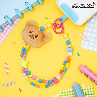 Butterbear Rainbow Plush Keychain