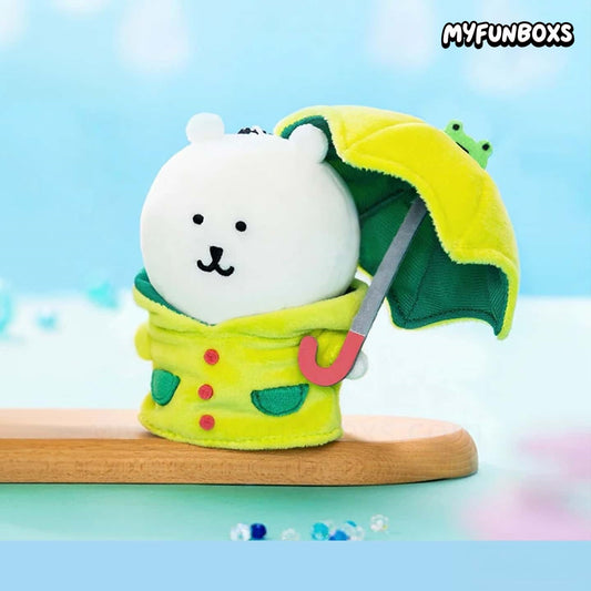 Joke Bear and Friends “It's Raining” Umbrella Pug Plush Keychain