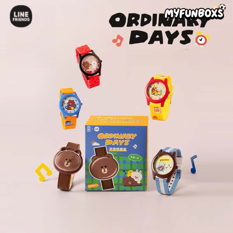 LINE FRIENDS Brown 15th Anniversary Watch Surprise Box