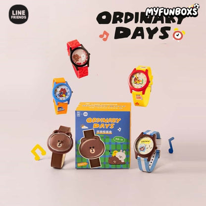 LINE FRIENDS Brown 15th Anniversary Watch Surprise Box