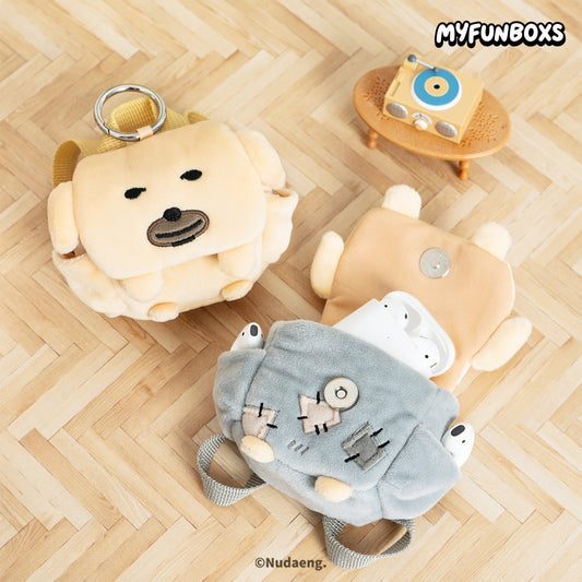Nudaeng Plush Beggar Earbud Case