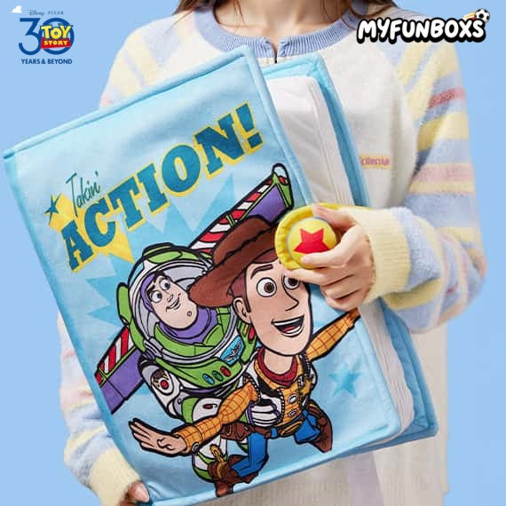 Toy Story 30th Anniversary Comic Book Art Plush Throw Pillow