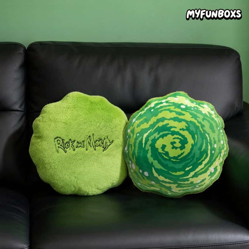 Rick and Morty Portal Plush Pillow