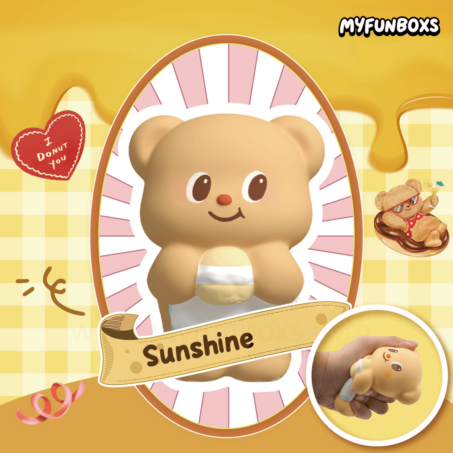 Butter Bear Dessert Series Squishy Toy Blind Box
