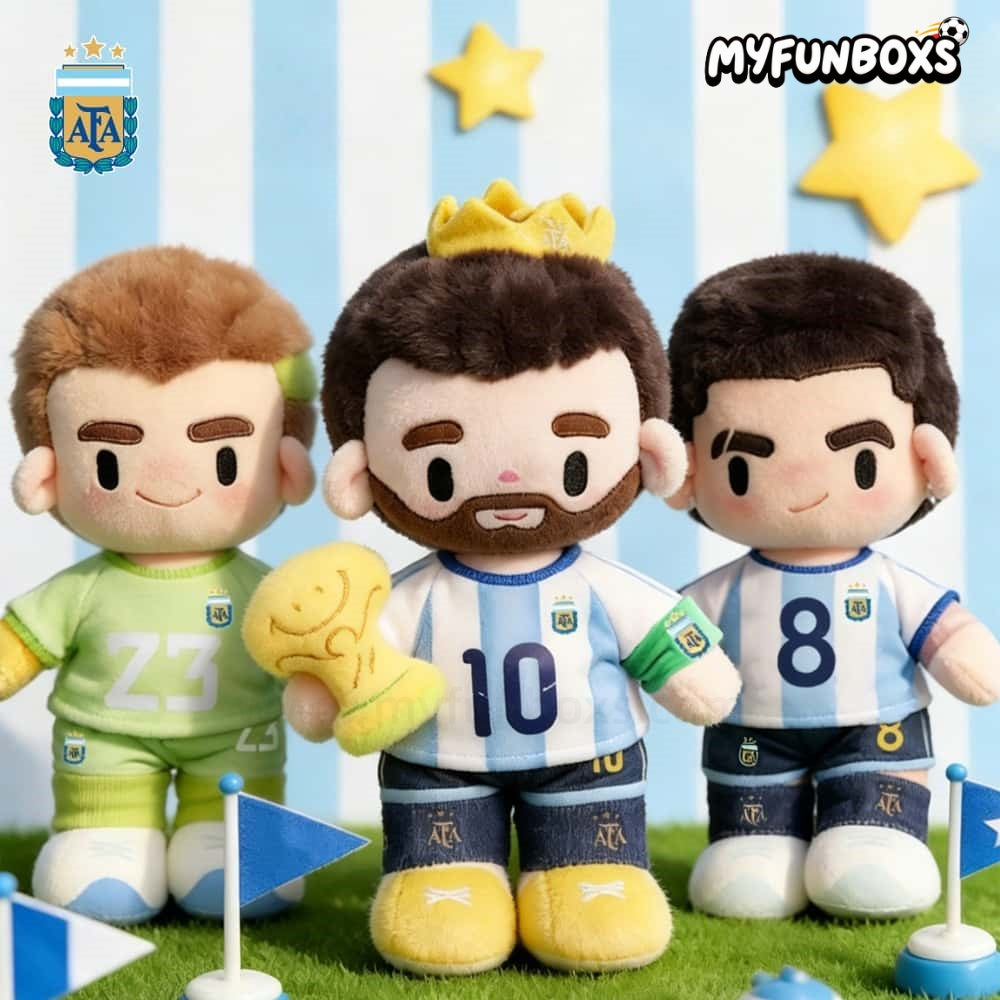 Argentina National Team Player Cartoon Plush Doll – 35cm