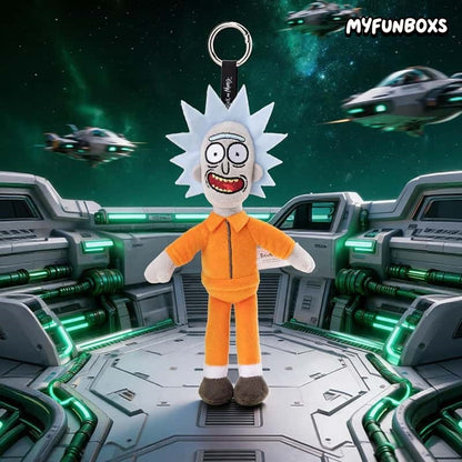 Rick and Morty Prison Outfit Plush Keychain
