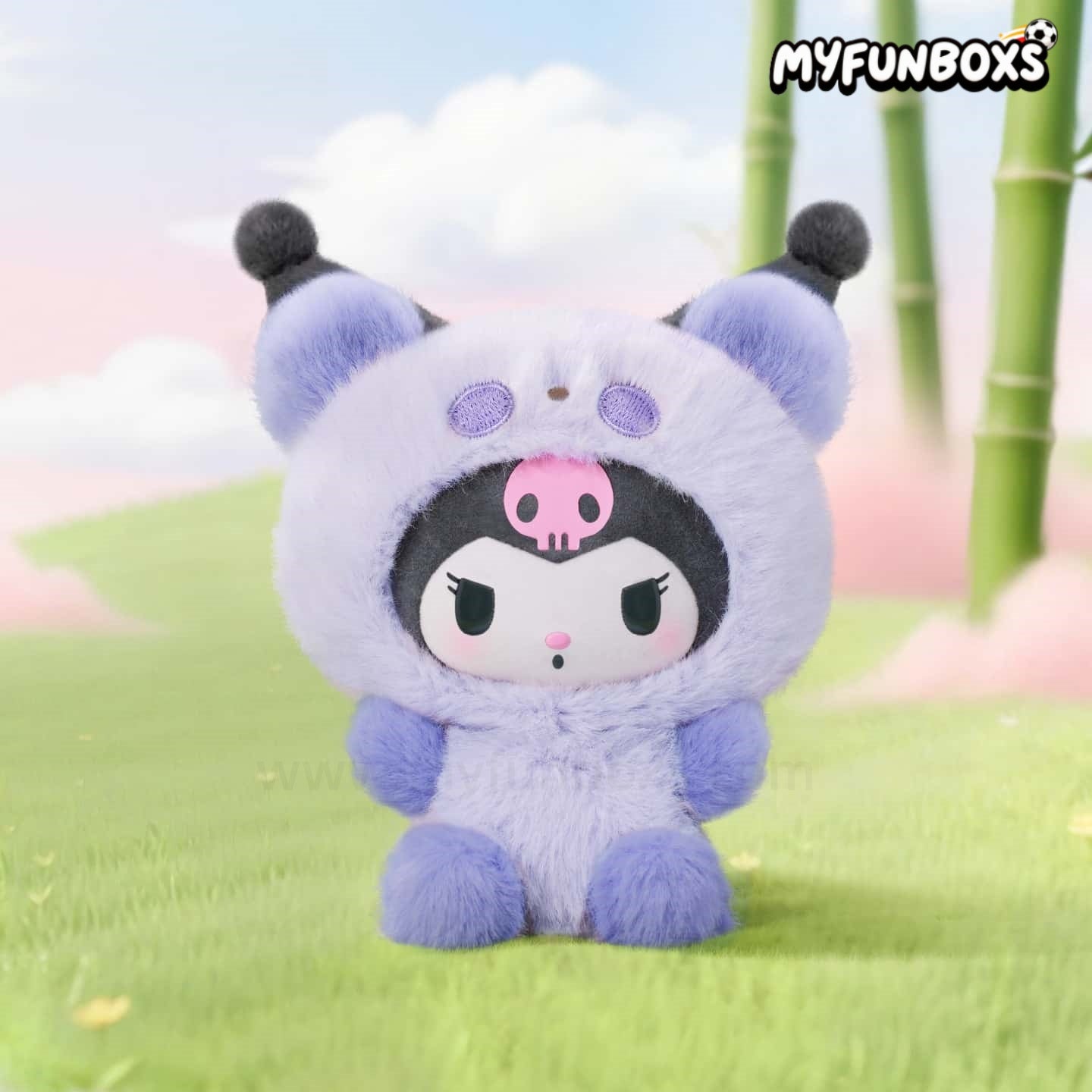 Sanrio Colorful Panda Series plush keychain blind box