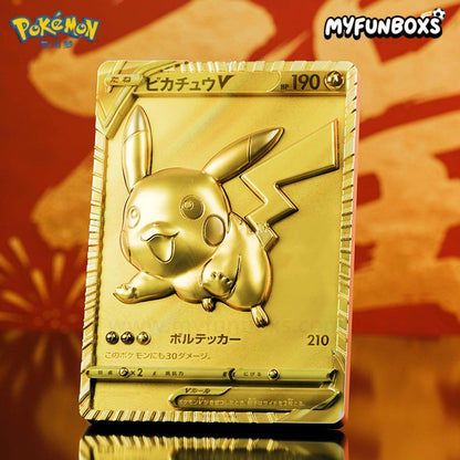 GEISHA Studio Golden Era Golden Pikachu card resin figure