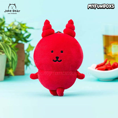 Joke Bear Red Demon plush keychain