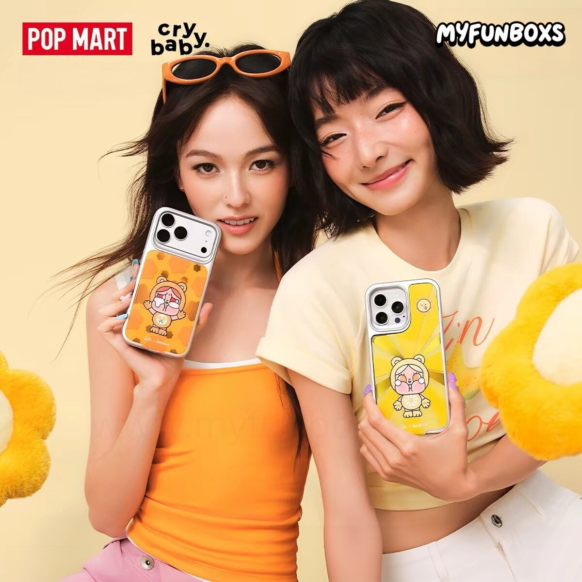 POP MART CRYBABY × Care Bears Magnetic Phone Backplate & Replacement Insert blind box