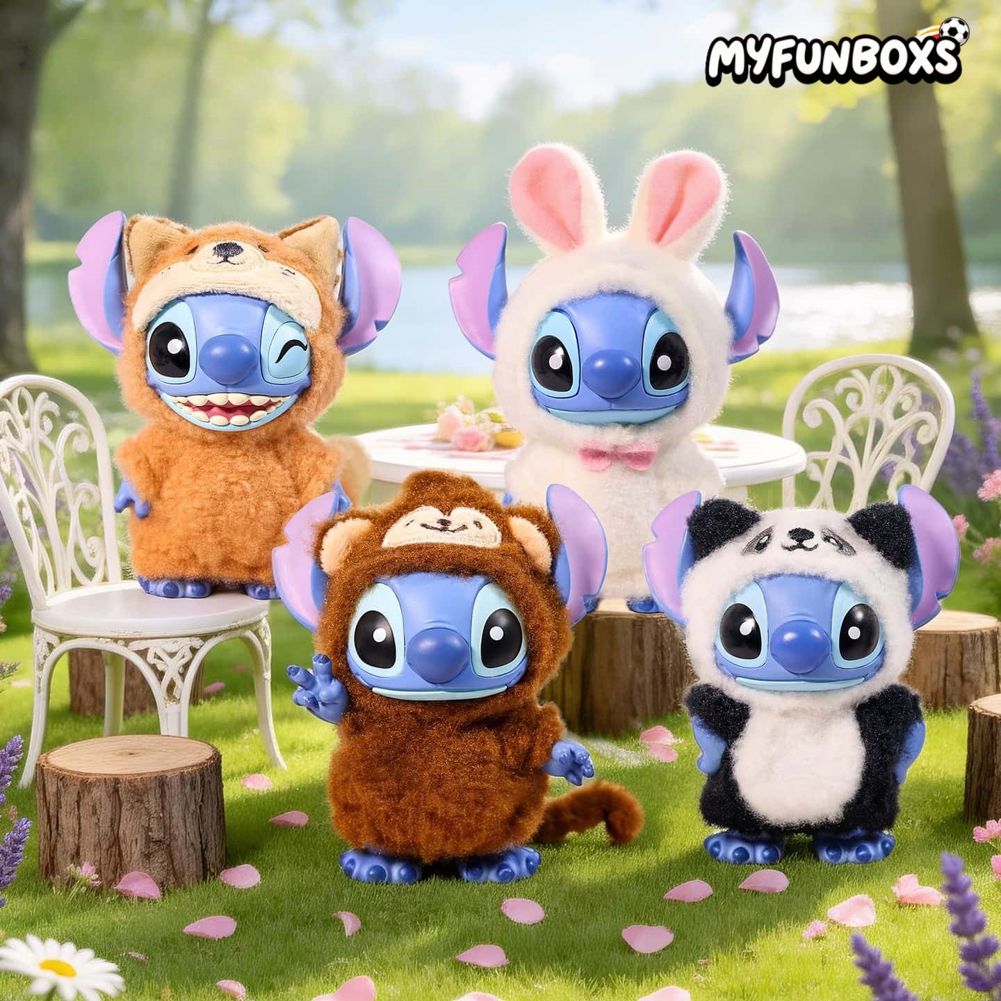 Disney Stitch Jungle Animal Plush Blind Box