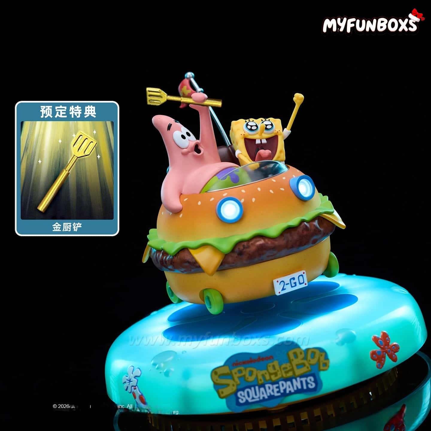SpongeBob Magnetic Levitating Krabby Car – LED Night Light Display(Pre-Order)