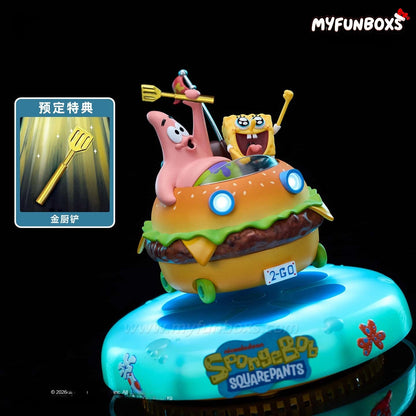 SpongeBob Magnetic Levitating Krabby Car – LED Night Light Display(Pre-Order)