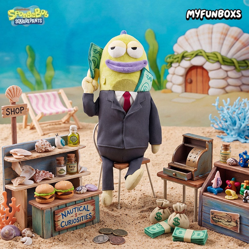 SpongeBob Bikini Bottom Residents – Nard “Take It and Spend” Plush Doll（35 CM）(PRE-ORDER)