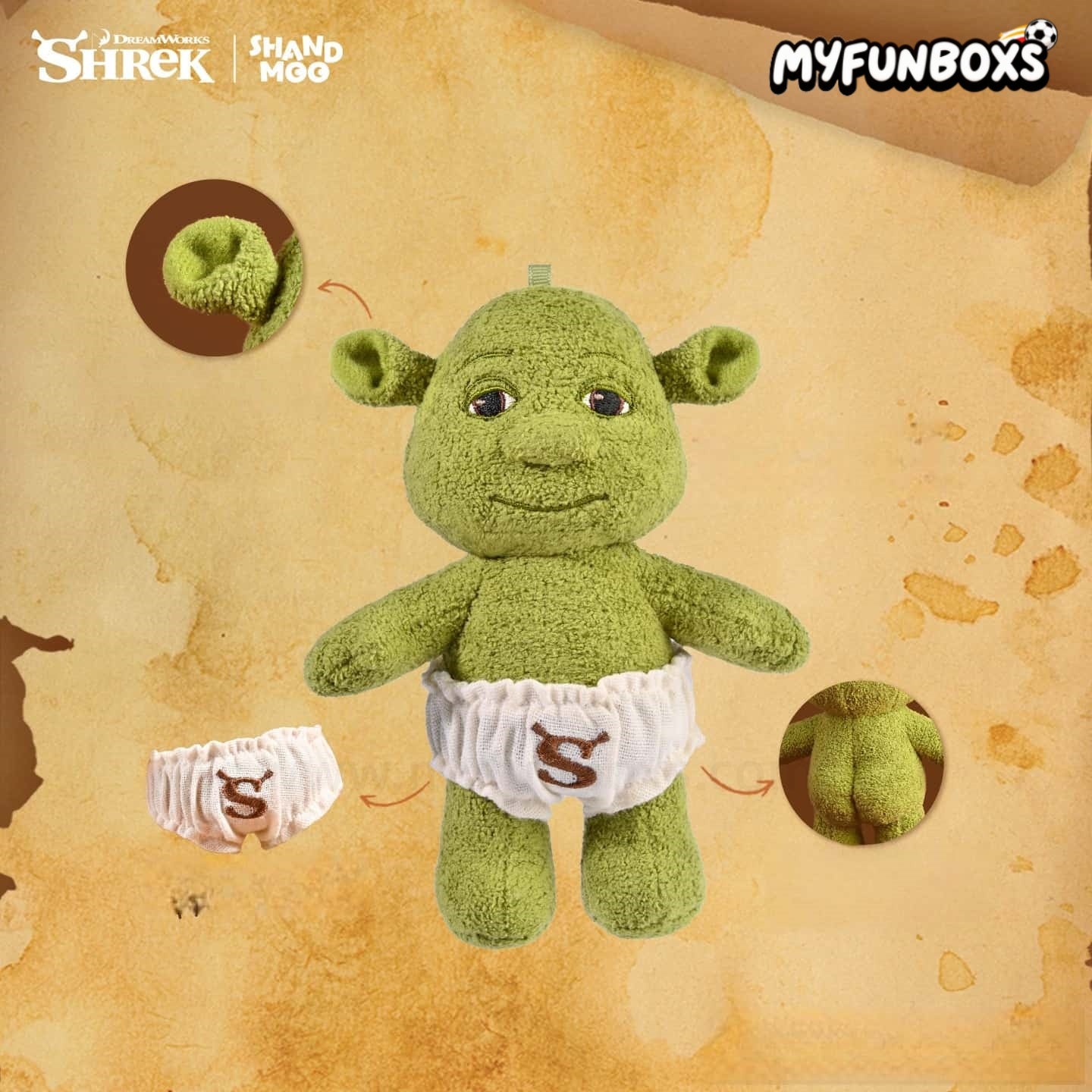 SHANDMOO Shrek Baby plush keychain