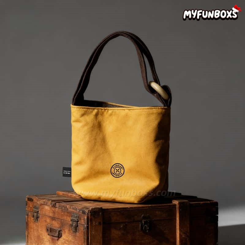 Fuggler Scaresome Square Bear Yellow Bucket Bag