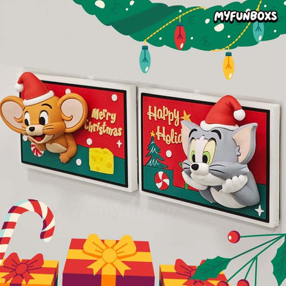 Tom and Jerry Christmas Fridge Magnet Blind Box