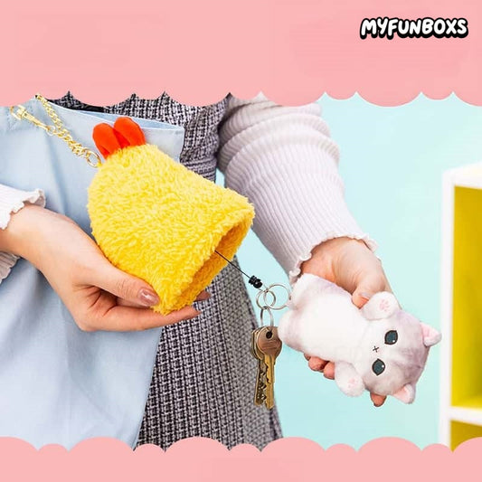 Mofusand Extendable Plush Keychain