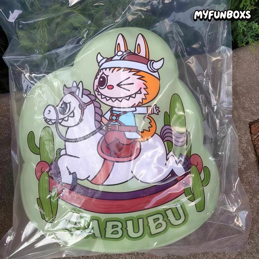 POP MART City Park exclusive LABUBU Zimomo green plush cushion