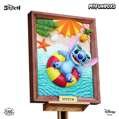 Disney Stitch Hawaii Lying Flat Series resin statue