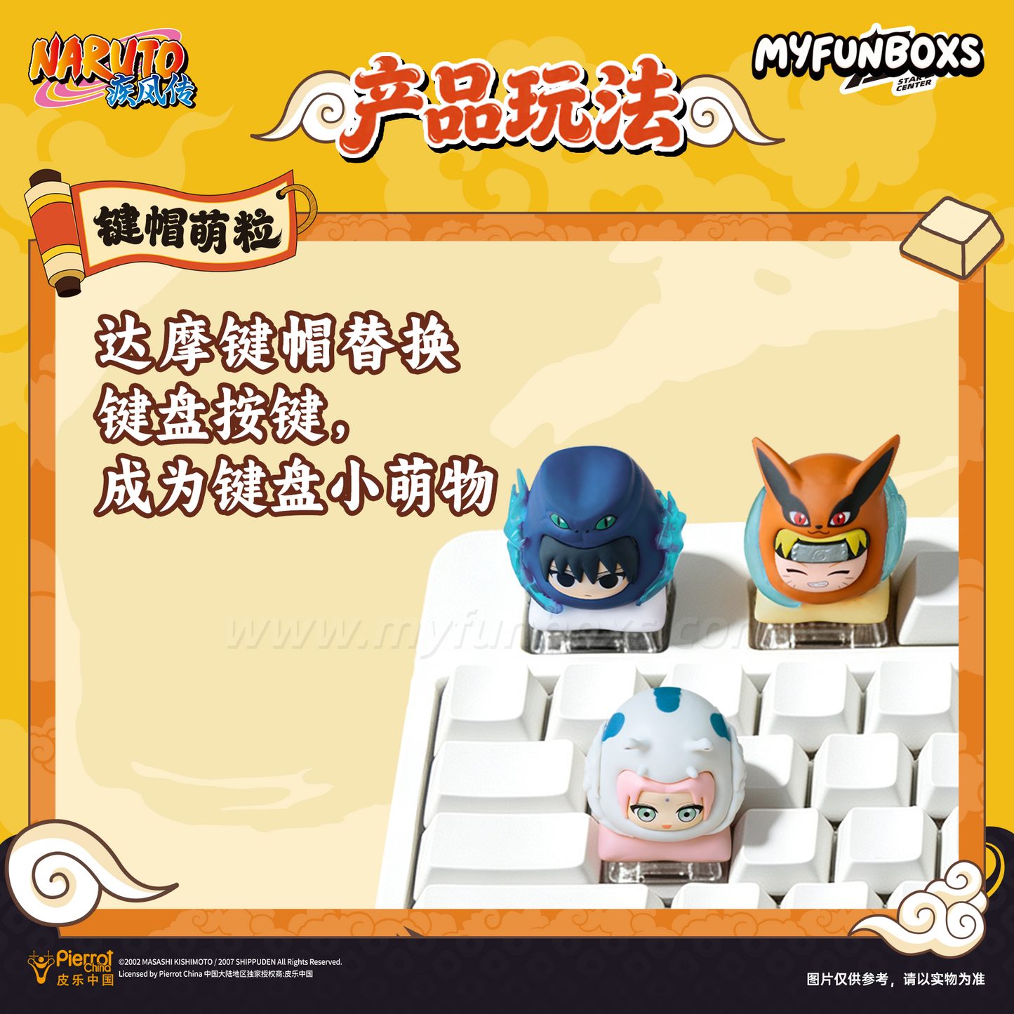 Naruto: Shippuden Daruma Keycap Mini Figure Blind Box