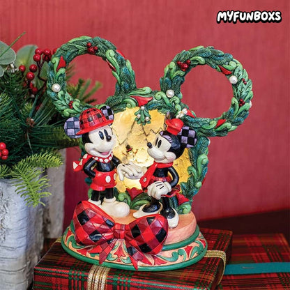 Disney Traditions Mickey & Minnie LED Christmas Diorama