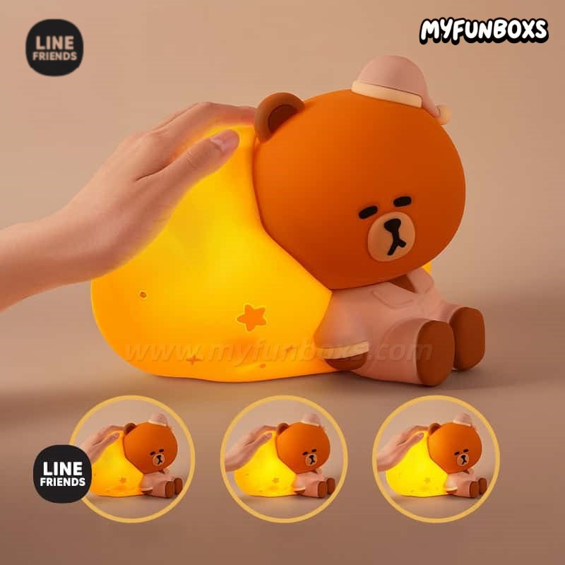 LINE FRIENDS Brown Bear tap night light