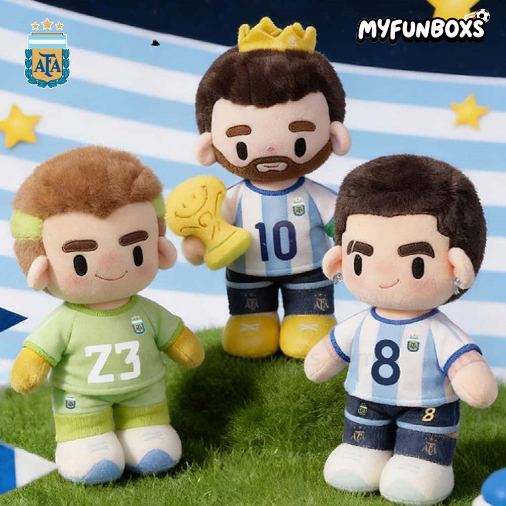 Argentina National Team Player Cartoon Plush Doll – 35cm
