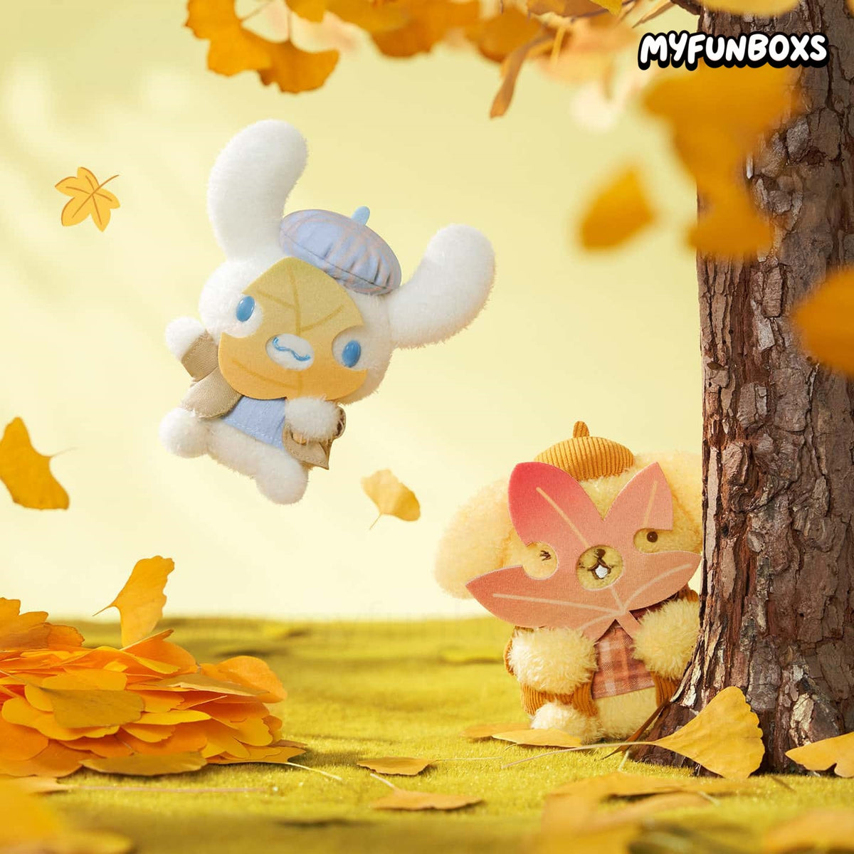 SANRIO Hidden in Autumn Series Plush Keychain