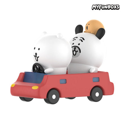 Joke Bear and Friends Series Go for a Ride Hanging Card